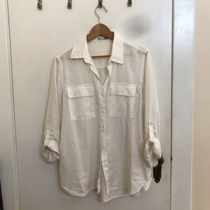 Dex White Button-up